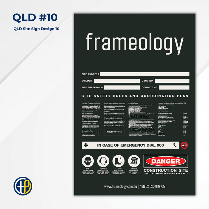 Large Site Safety Corflute Signs - 1200 x 800mm