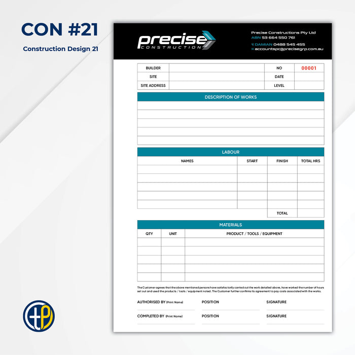 A4 Triplicate Carbonless Books