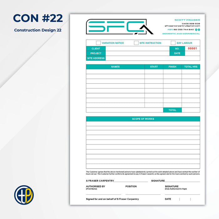 A4 Triplicate Carbonless Books