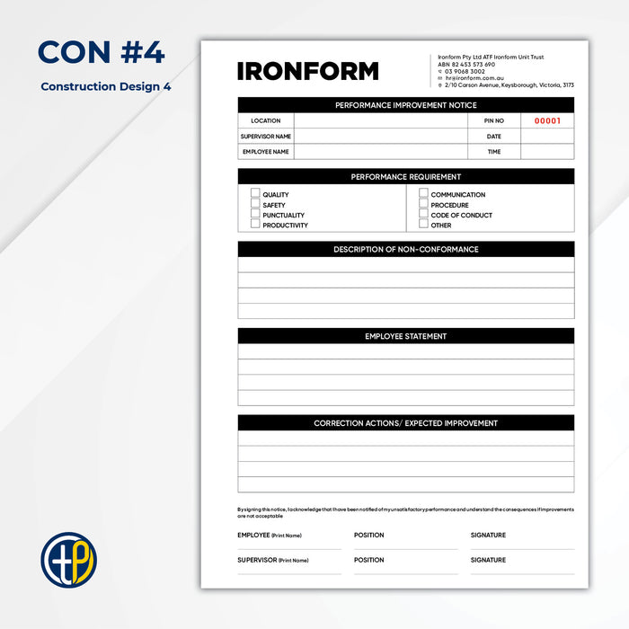 A4 Triplicate Carbonless Books