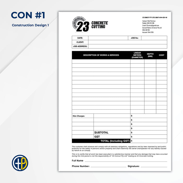 A4 Triplicate Carbonless Books
