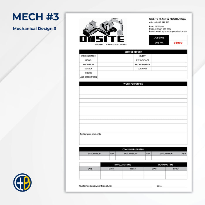 A4 Triplicate Carbonless Books