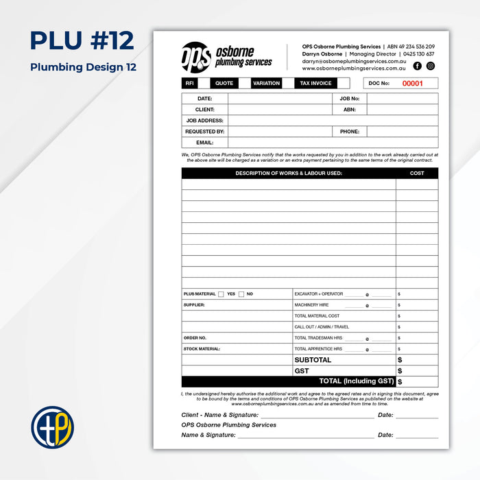 A4 Triplicate Carbonless Books