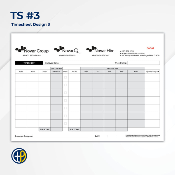 A4 Triplicate Carbonless Books