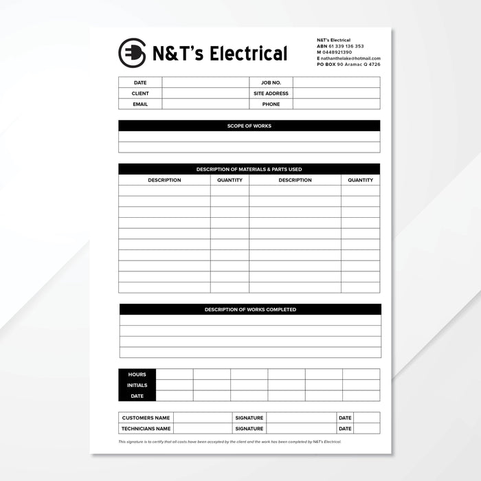 Duplicate Carbonless Books - Tradie Packs