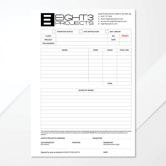 Duplicate Carbonless Books - Tradie Packs