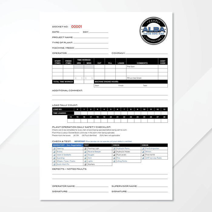 Triplicate Carbonless Books - Tradie Packs