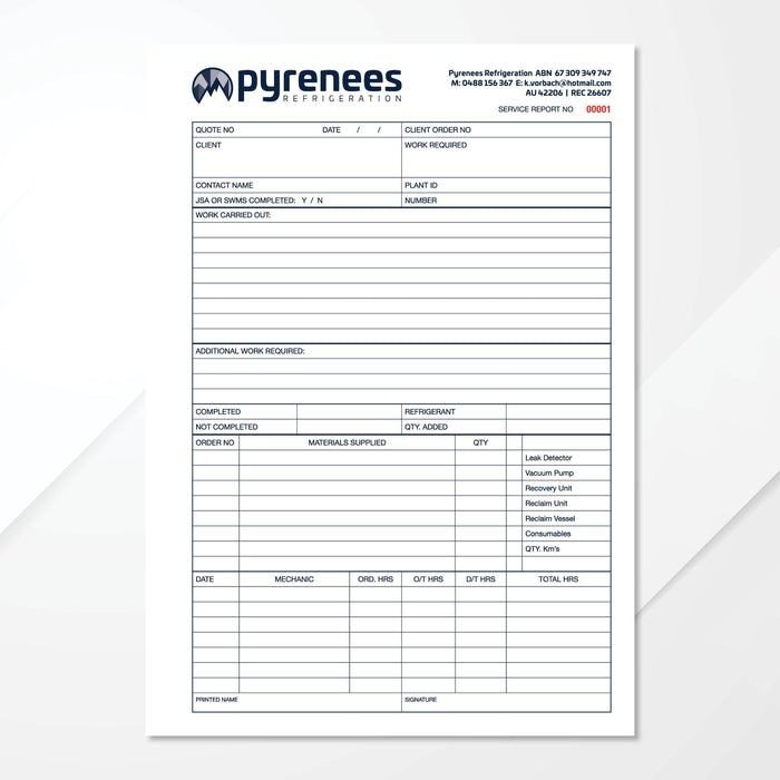 Duplicate Carbonless Books - Tradie Packs