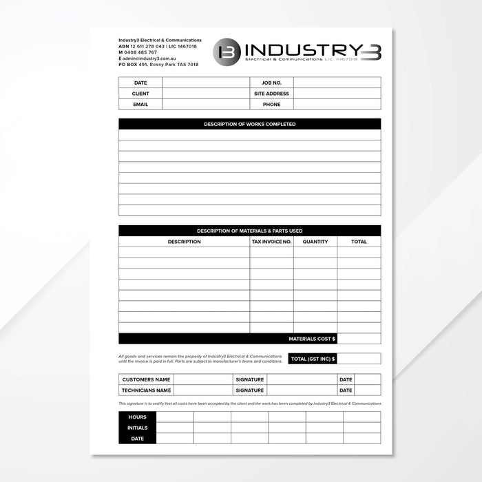 Triplicate Carbonless Books - Tradie Packs