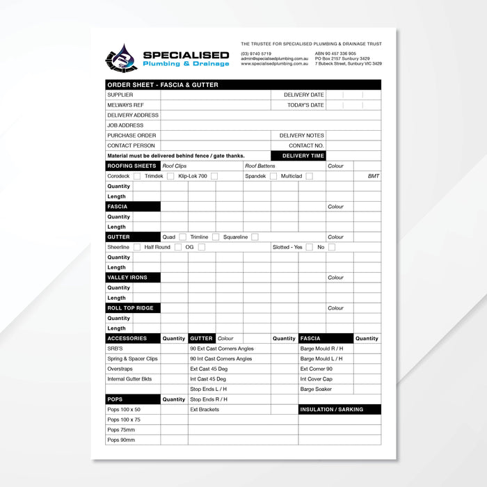 Triplicate Carbonless Books - Tradie Packs