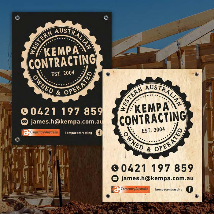 Small Corflute Signs - 600 x 450mm - Tradie Packs