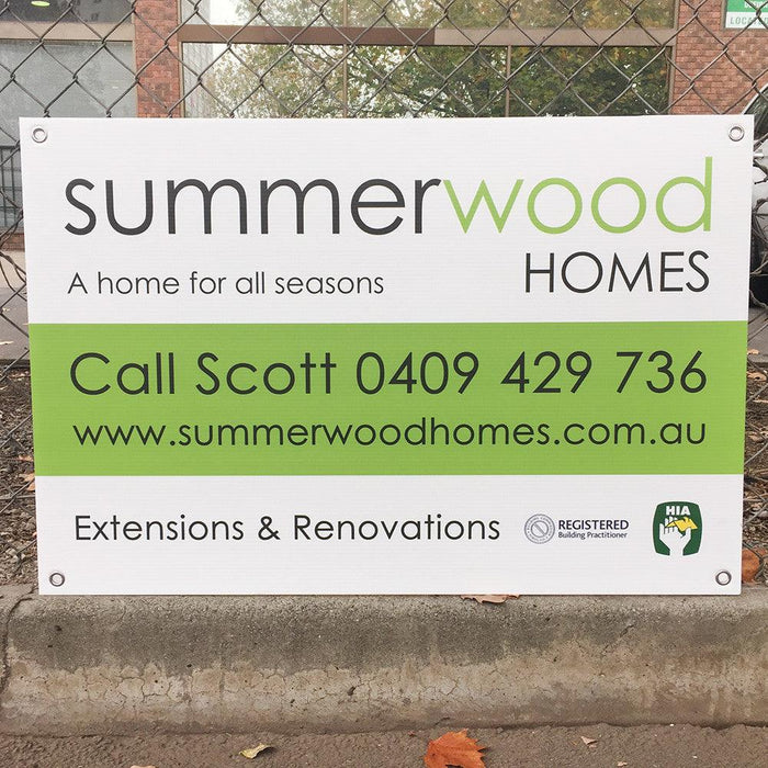 Branding Corflute Signs - 900 x 600mm - Tradie Packs