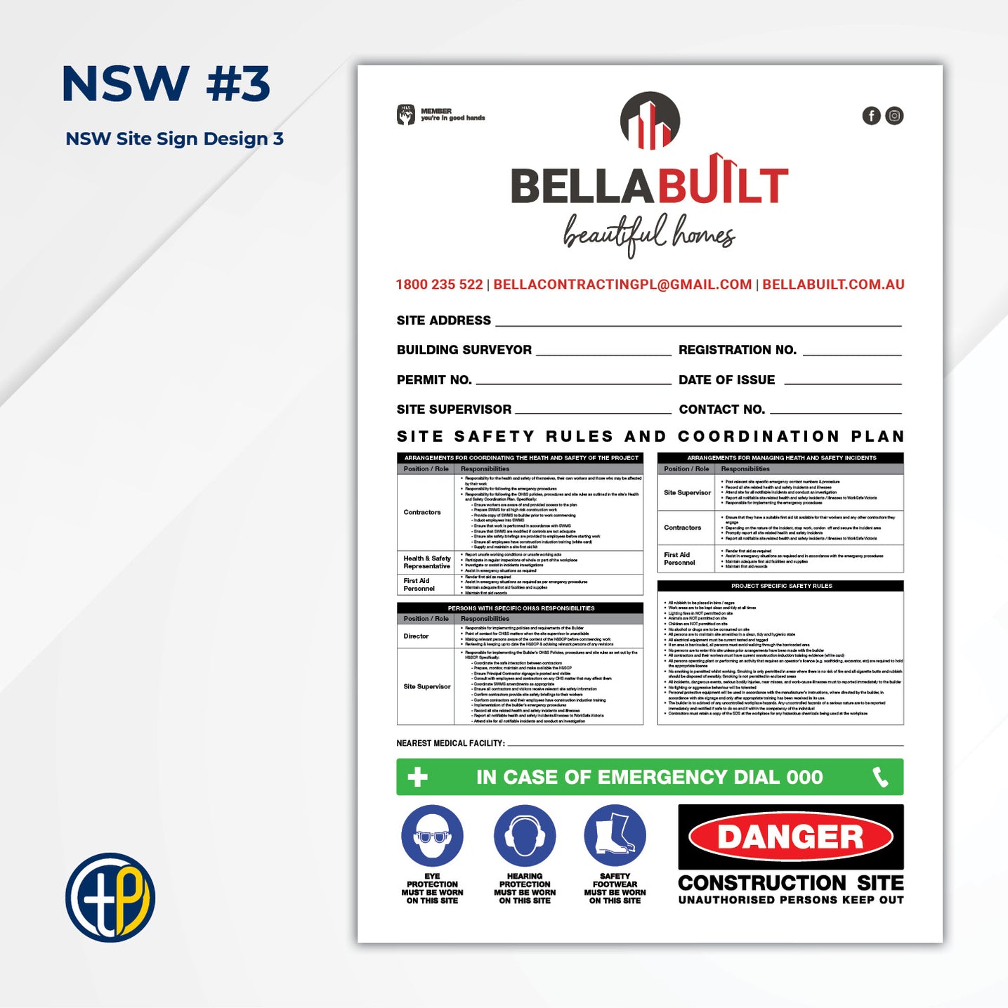 Site Safety Corflute Signs | Construction Site Signage | Building Site ...