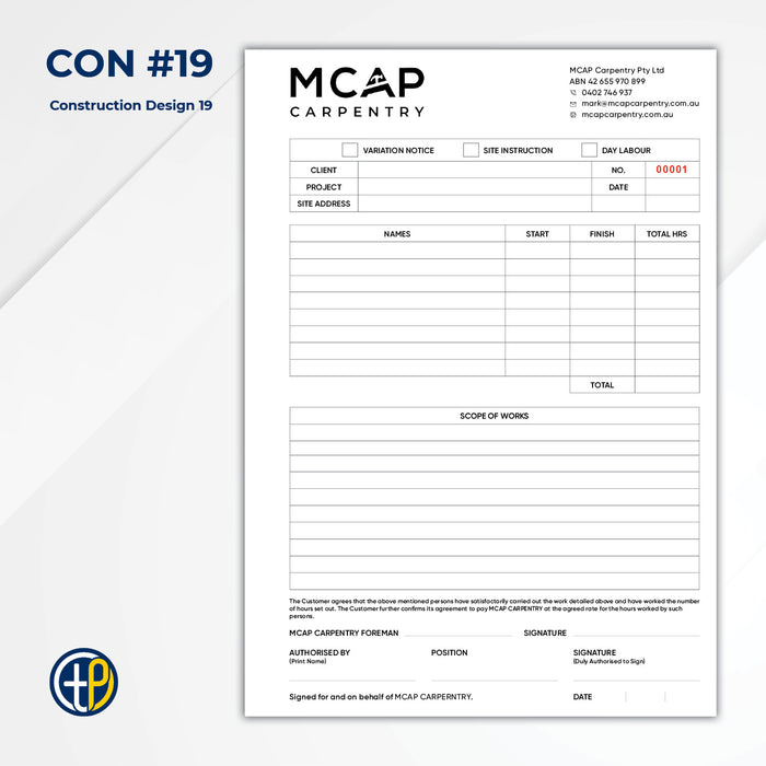 A4 Triplicate Carbonless Books