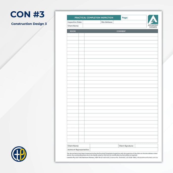 A4 Triplicate Carbonless Books