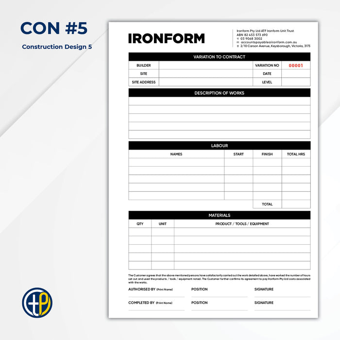 A5 Triplicate Carbonless Books