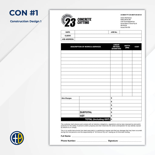 A5 Triplicate Carbonless Books