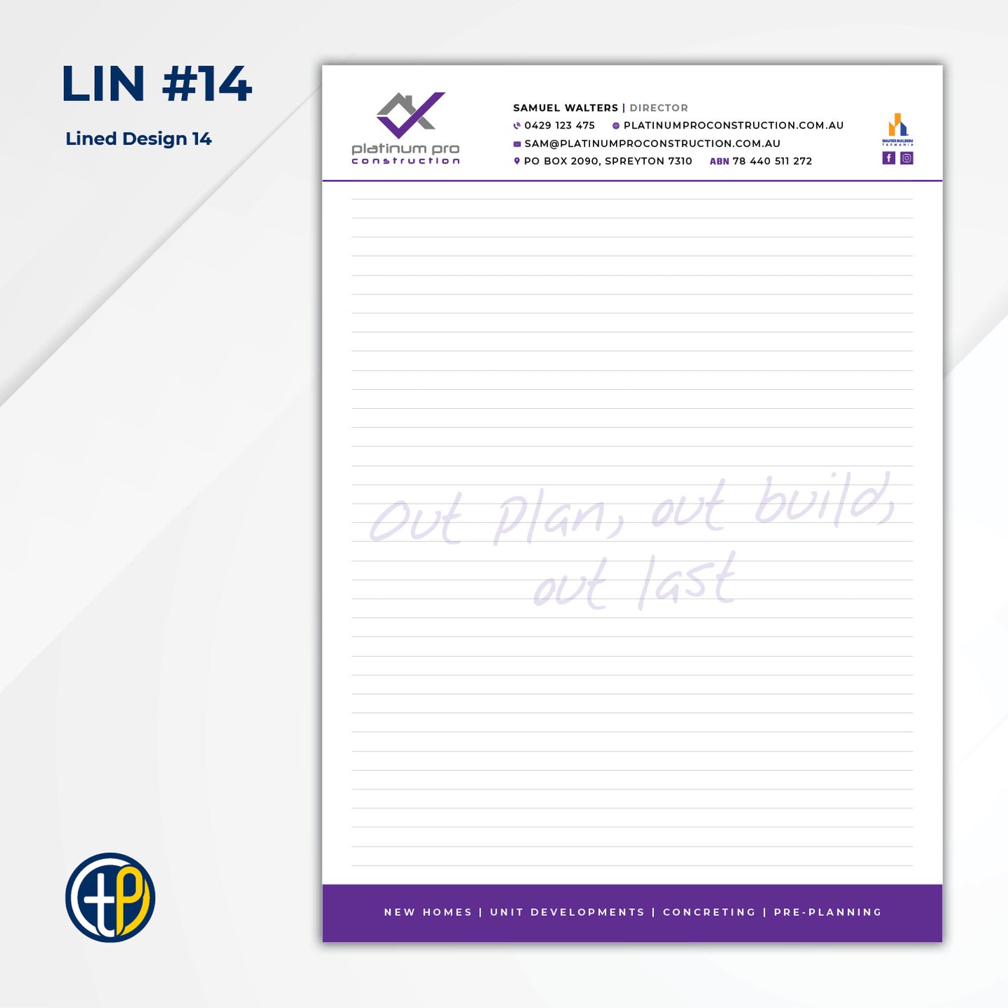 Custom A4 Notepads | Design & Printing — Tradie Packs