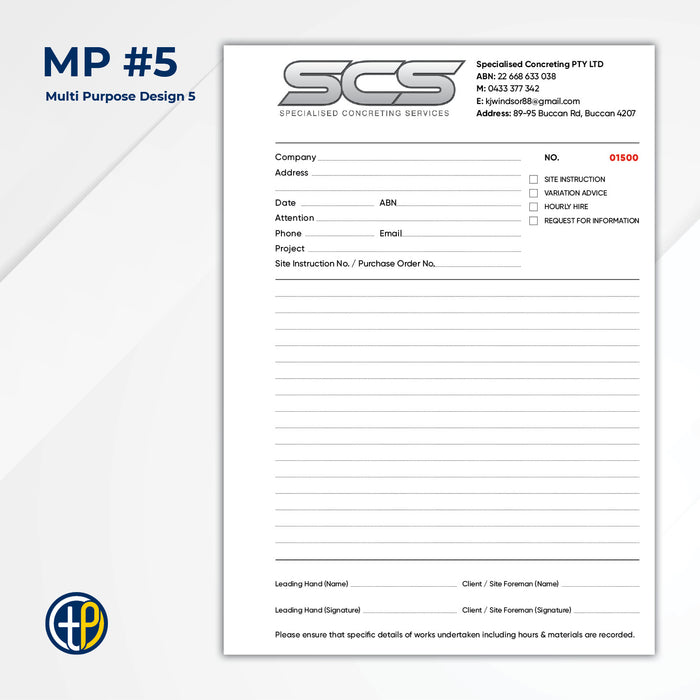 A4 Triplicate Carbonless Books