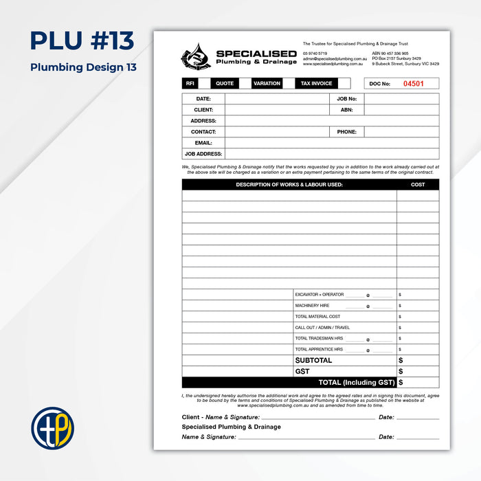 A4 Triplicate Carbonless Books