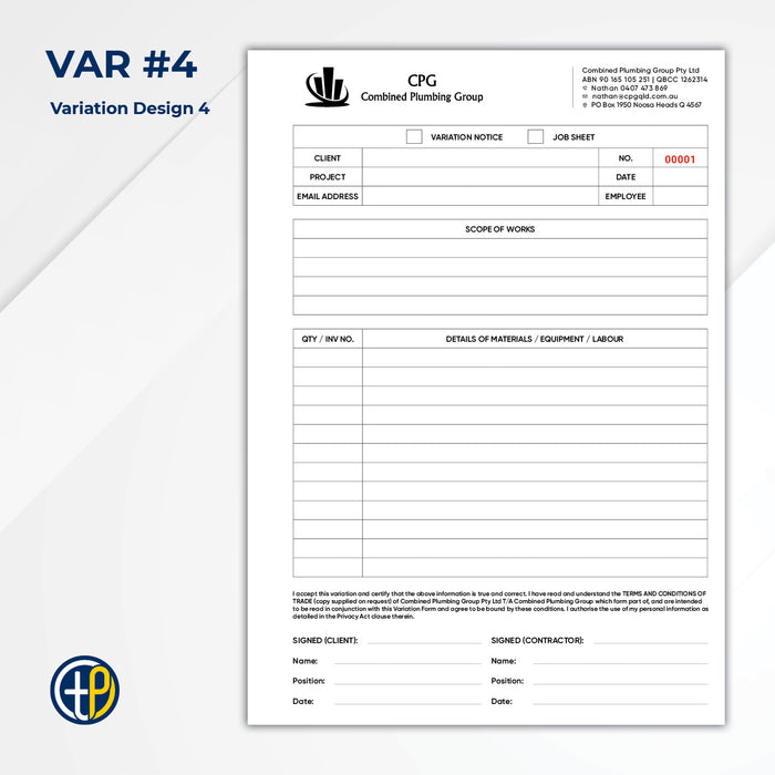 A4 Triplicate Carbonless Books