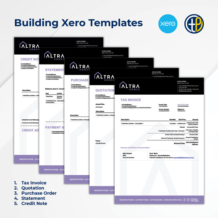 Xero Invoice and Quote Templates