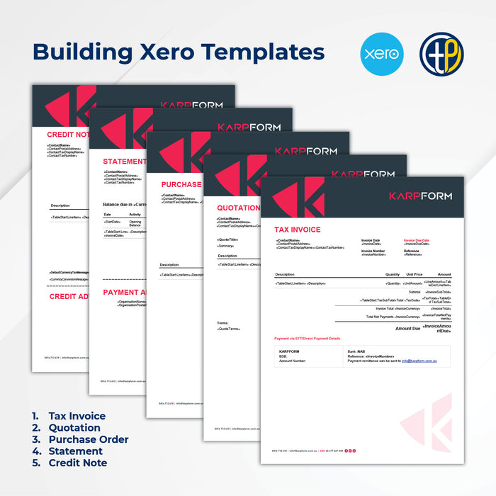 Xero Invoice and Quote Templates