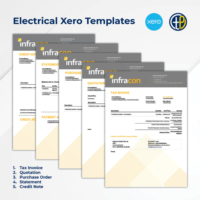 Xero Invoice and Quote Templates