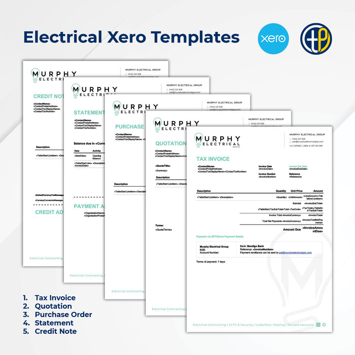 Xero Invoice and Quote Templates