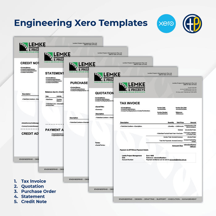 Xero Invoice and Quote Templates