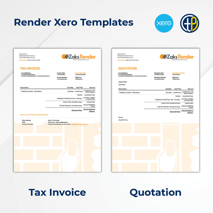 Xero Invoice and Quote Templates