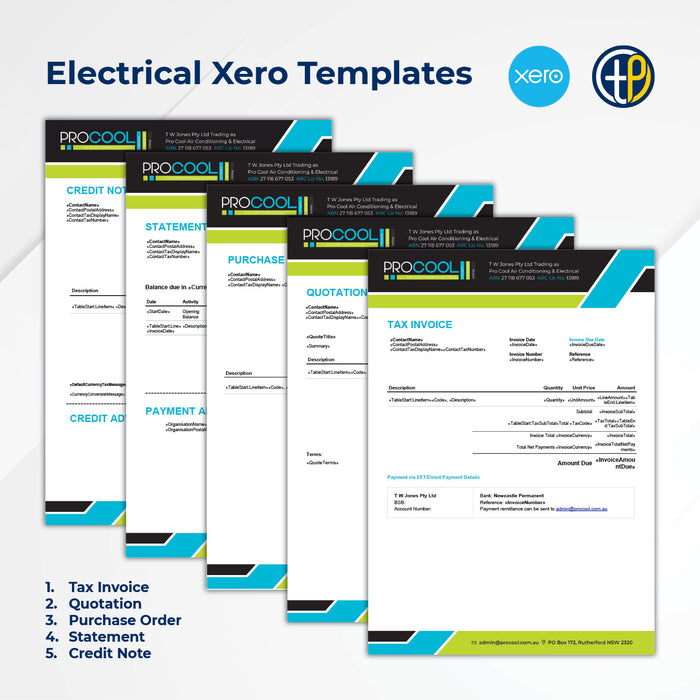 Xero Invoice and Quote Templates