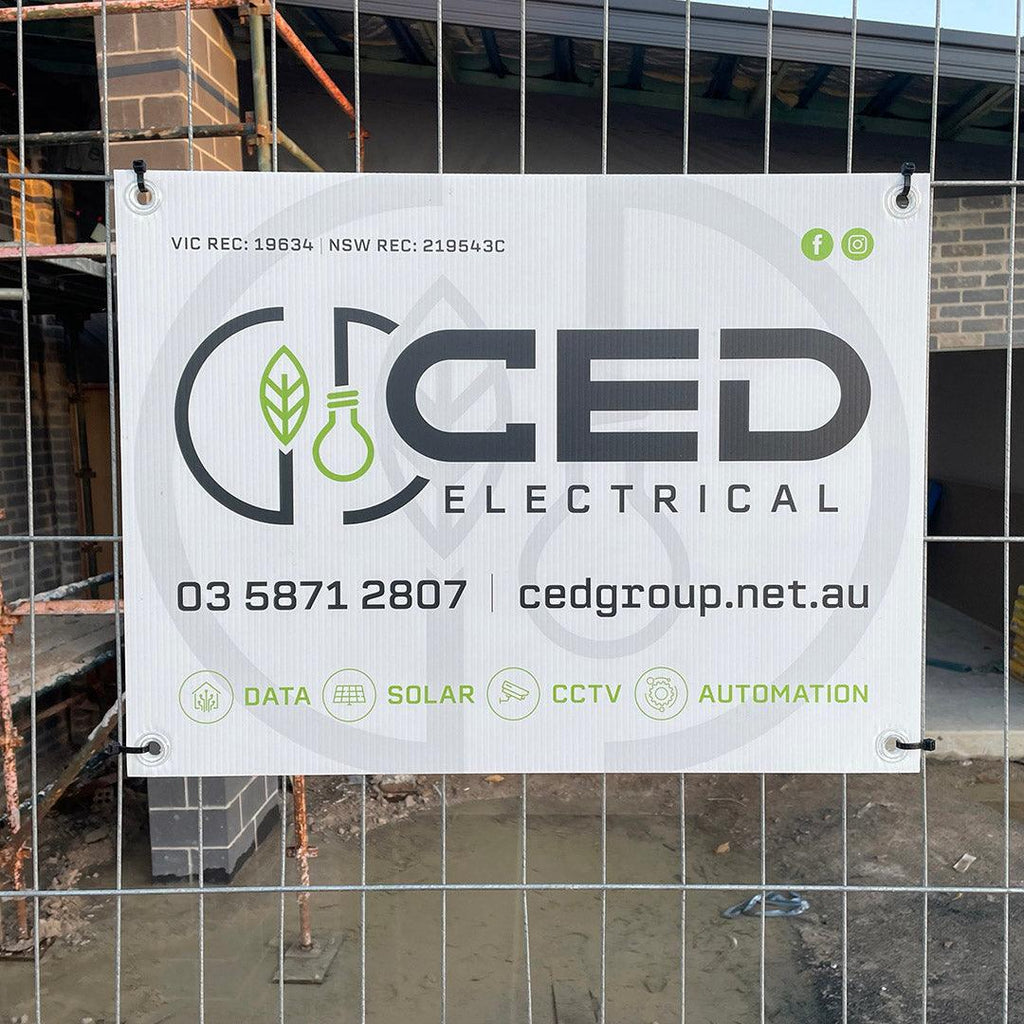 Corflute Signs & Corflute Board Printing Online — Tradie Packs