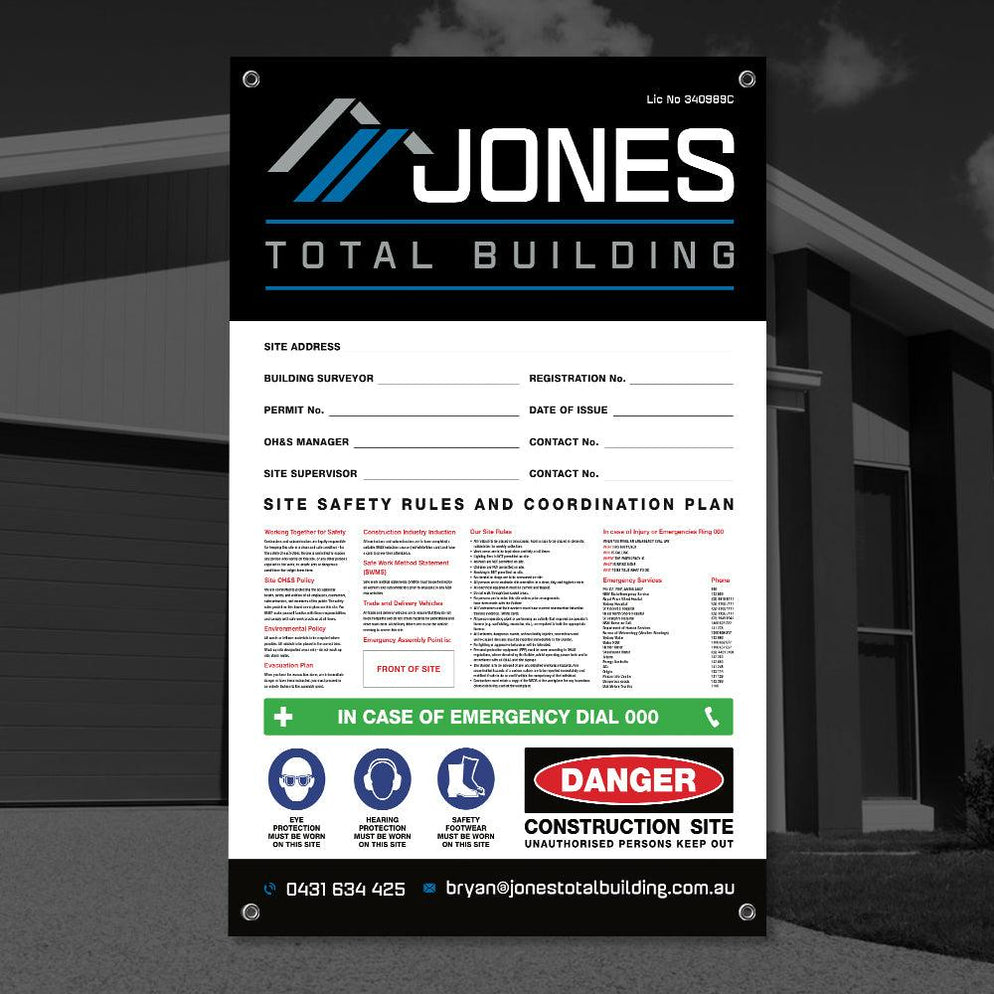 Site Safety Corflute Signs | Construction Site Signage | Building Site ...