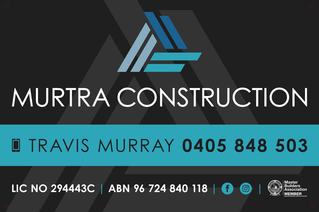 Large Branding Corflute Signs - 1200 x 800mm - Tradie Packs