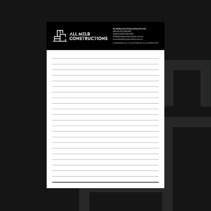 Custom A4 Notepads - Tradie Packs