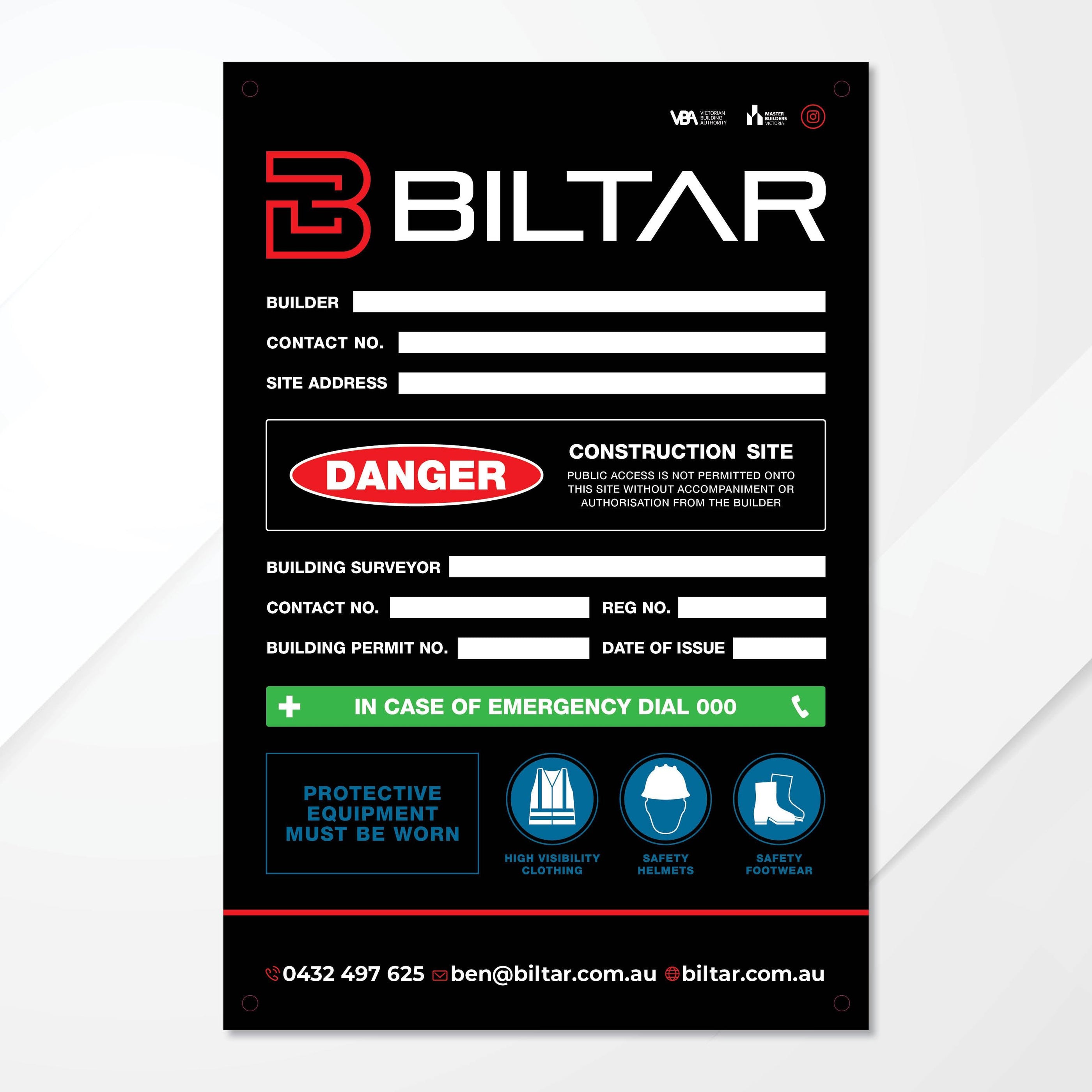 Site Safety Corflute Signs | Construction Site Signage | Building Site ...