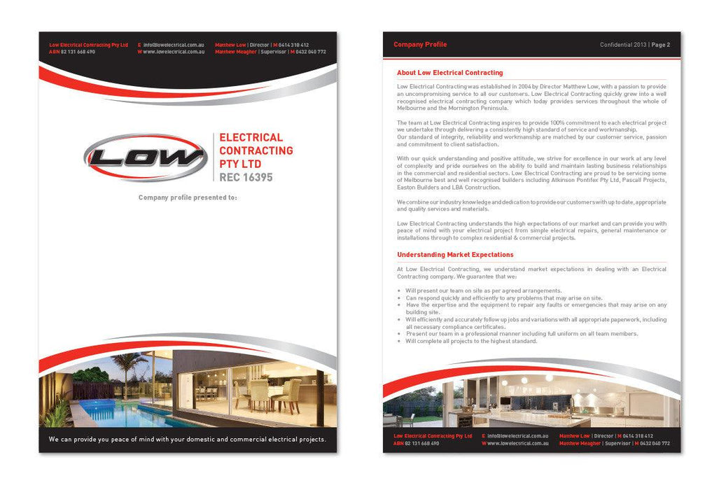 Custom Brochures - Tradie Packs