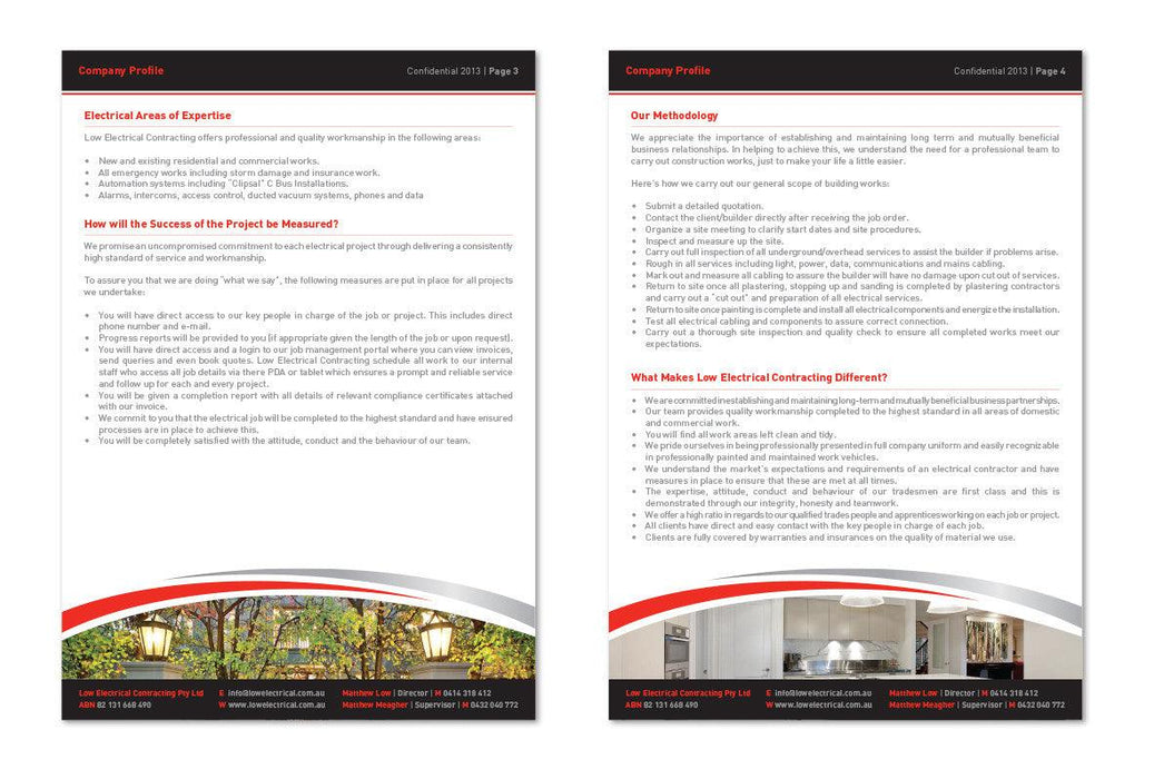 Custom Brochures - Tradie Packs