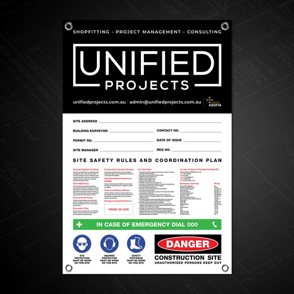 Site Safety Corflute Signs | Construction Site Signage | Building Site ...