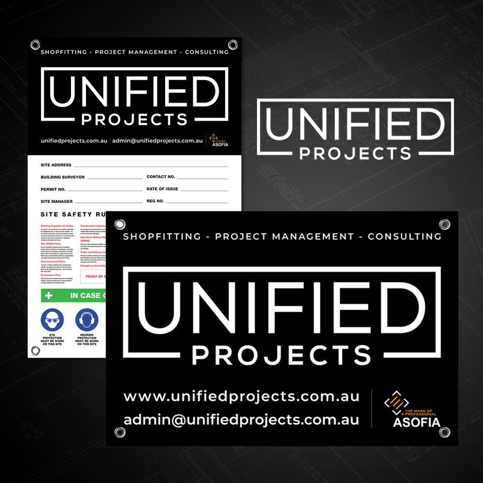 Alternate Size (Medium & Large) Branding & Site Safety Signage Pack ...